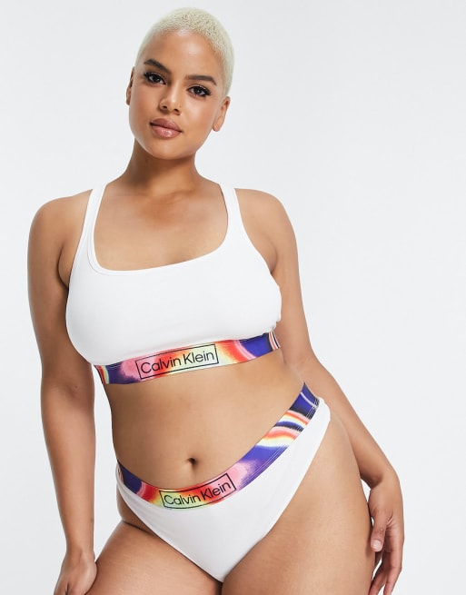 Calvin Klein Plus Size Form To Body lingerie set with tonal logo