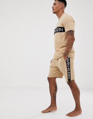 calvin klein t shirt and shorts