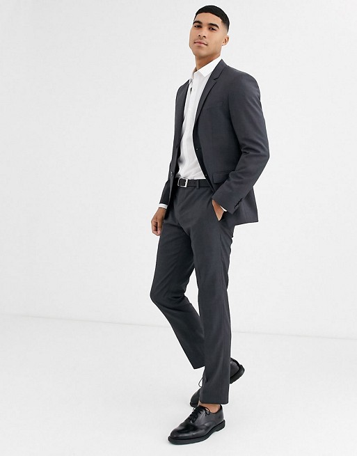 Calvin Klein textured grey suit