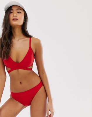 calvin klein red bathing suit