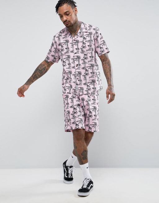 Carhartt Hawaii Print Co-ord In Pink