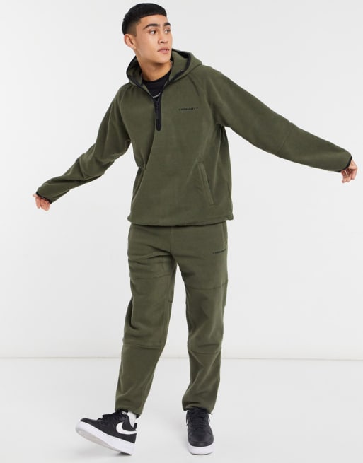 Carhartt WIP – Beaumont – Kombiteil aus Fleece in Khaki