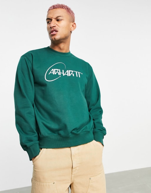 Carhartt WIP orbit sweatsuit in green | ASOS