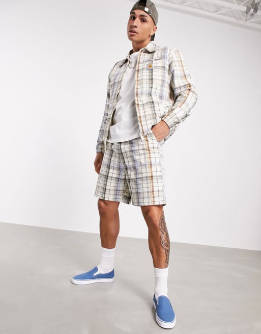 Carhartt WIP - Vilay - Coordinato bianco sporco a quadri