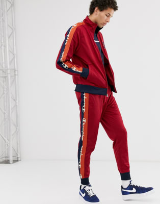 champion tracksuit red