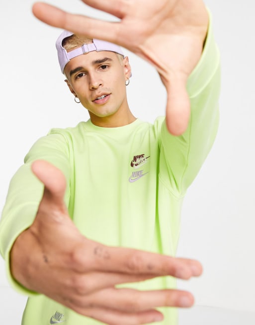 Chándal color limón básico con reverso afelpado de Nike