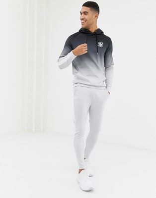 Chandal en gris descolorido de SikSilk ASOS
