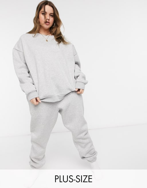 Chelsea Peers Curve - Ensemble confort en coton épais - Gris chiné