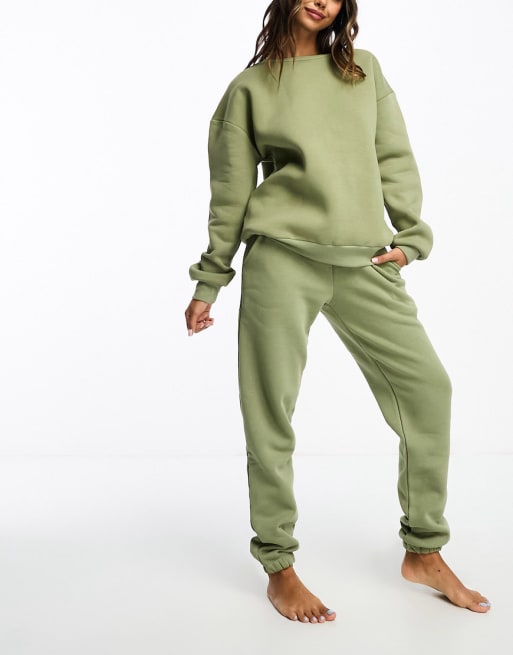 Chelsea Peers lounge co-ord in sage green