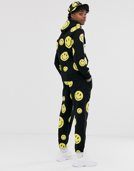 Chinatown Market Smiley All Over co-ord in black
