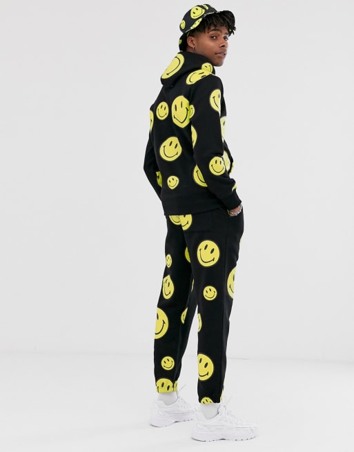 Chinatown Market Smiley All Over co-ord in black