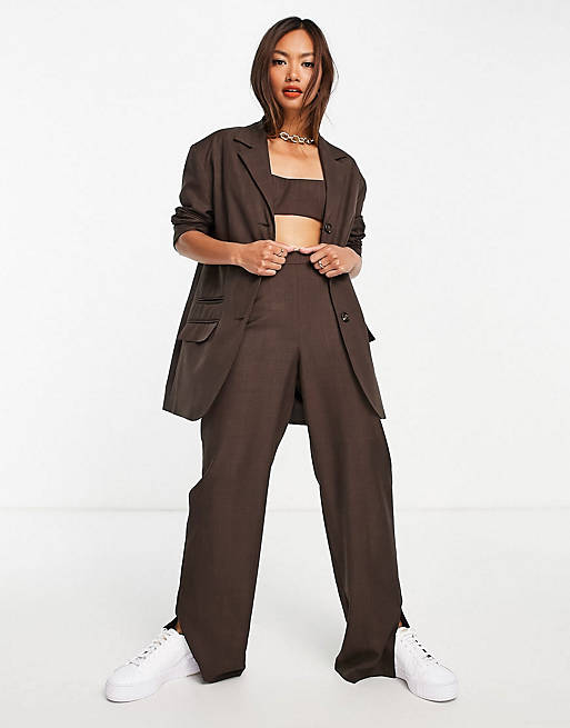 Chocolate Topshop Co-ord Suit