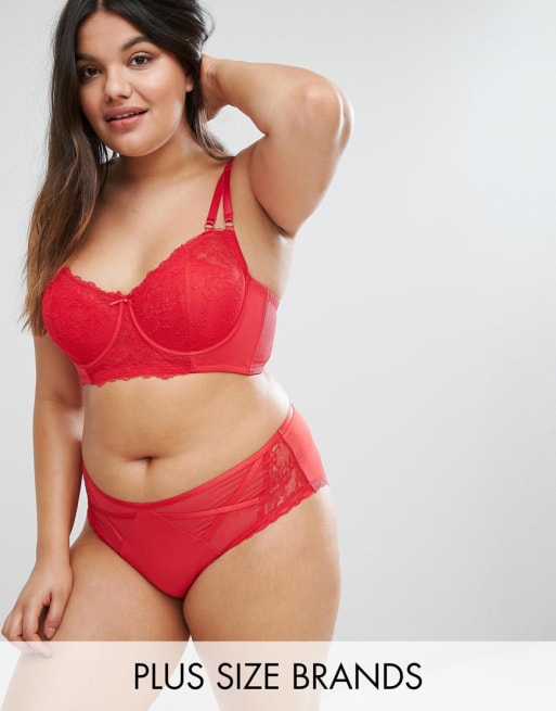 Shop for F CUP, Red, Lingerie