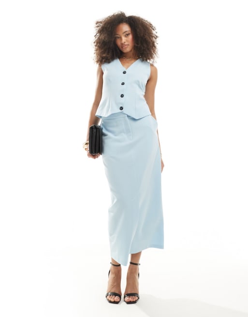 Closet London tailored co-ord in sky blue | ASOS