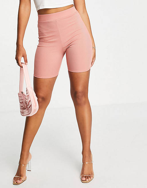Club L London ribbed co-ord in Terracotta