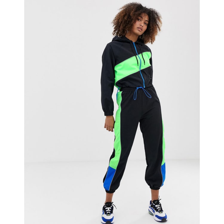 Colour block tracksuit womens online