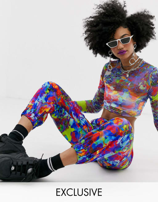 COLLUSION floral print two-piece