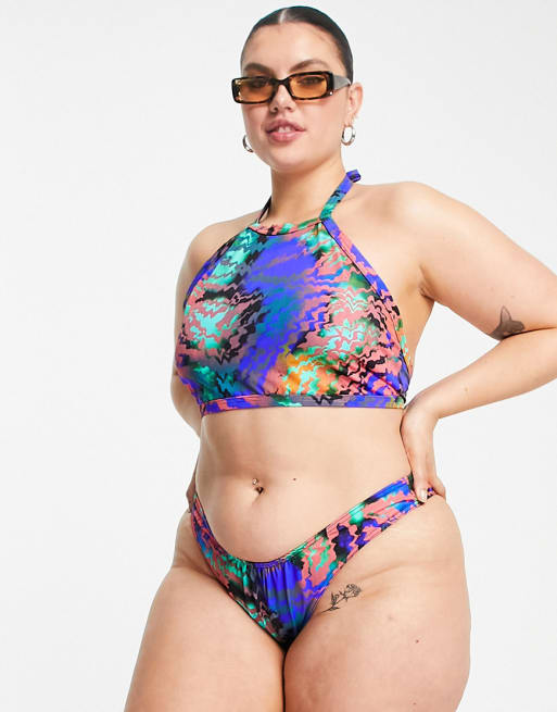 Plus size best sale strapless bikini