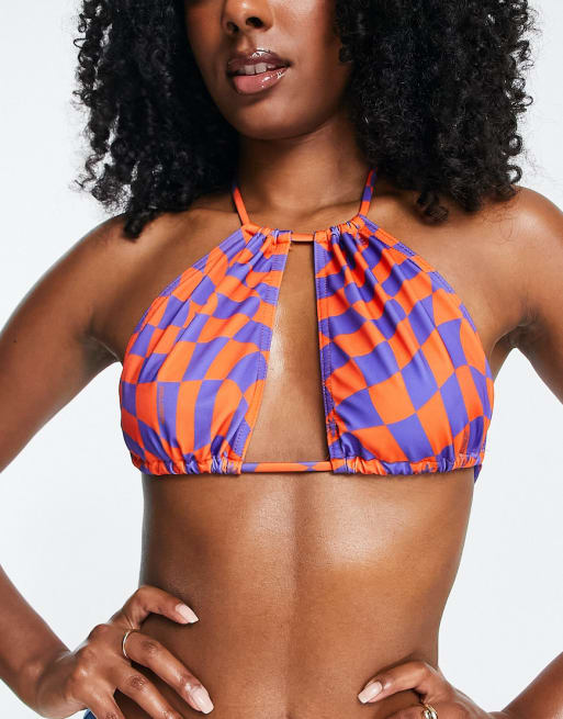 Multi Keyhole Halter Top