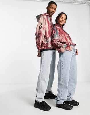 COLLUSION Unisex cord jacket in tie dye