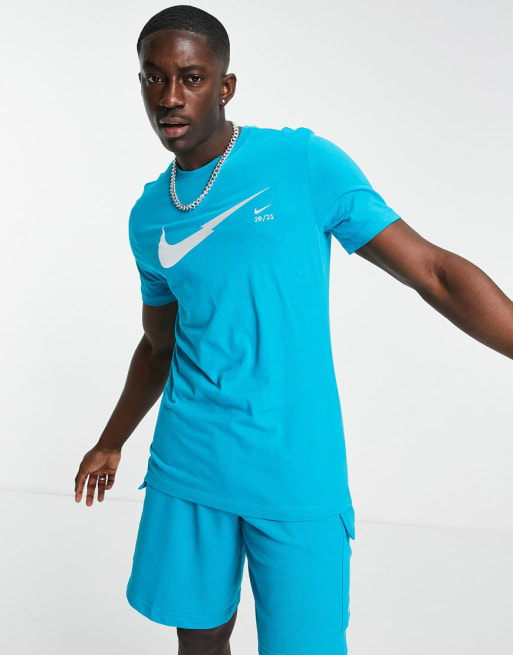 Conjunto azul de shorts Zig Zag de Nike