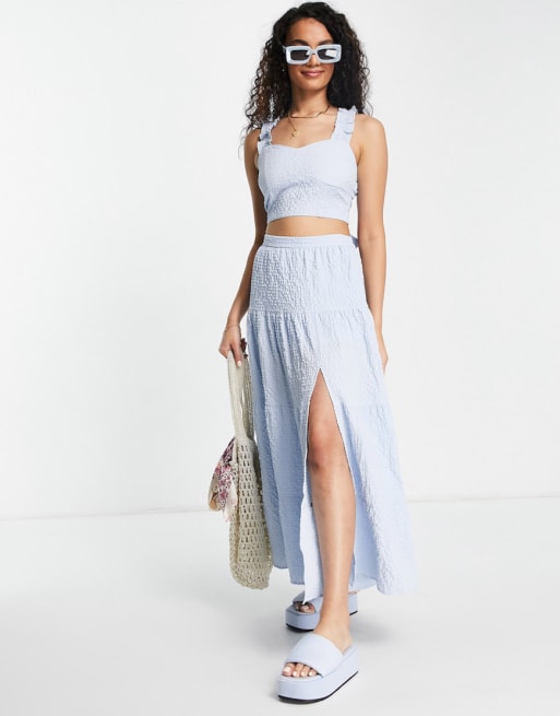 Conjunto azul texturizado de Miss Selfridge