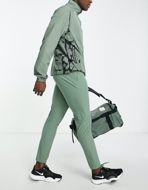 Conjunto caqui de top ajustado de manga larga Mix and Match de South Beach Man