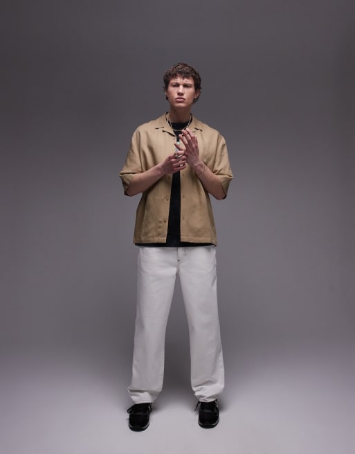 Conjunto color piedra rico en lino de Topman