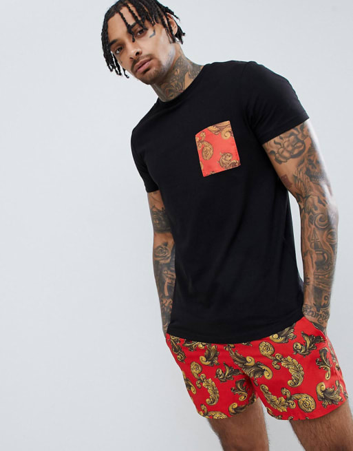 Conjunto con estampado barroco de ASOS DESIGN