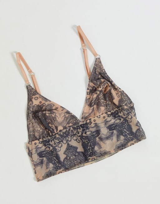 Conjunto con estampado tipo tatuaje multicolor IDOL de Topshop