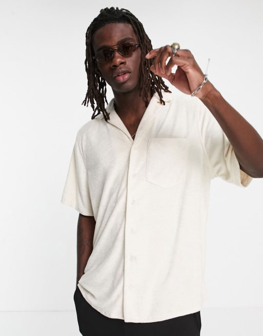 Conjunto de camisa dad estilo bolera de manga corta con solapas y shorts de Reclaimed Vintage