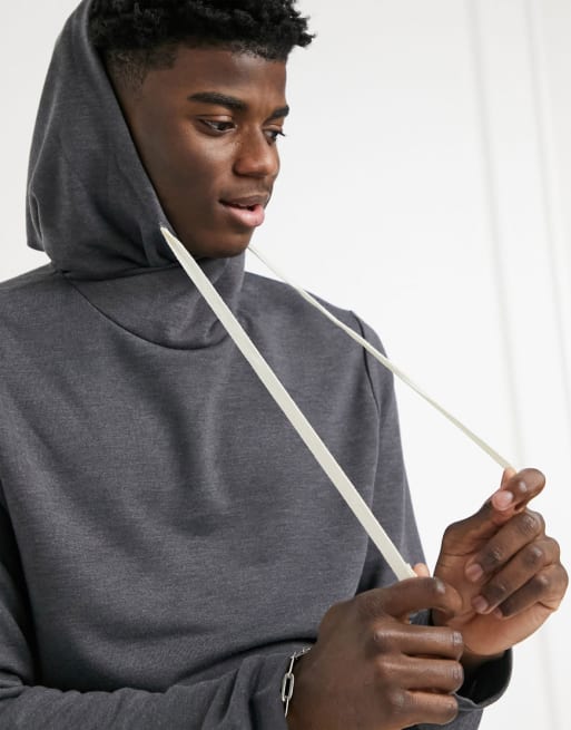 Conjunto de chándal gris carbón jaspeado de viscosa supersuave de ASOS DESIGN