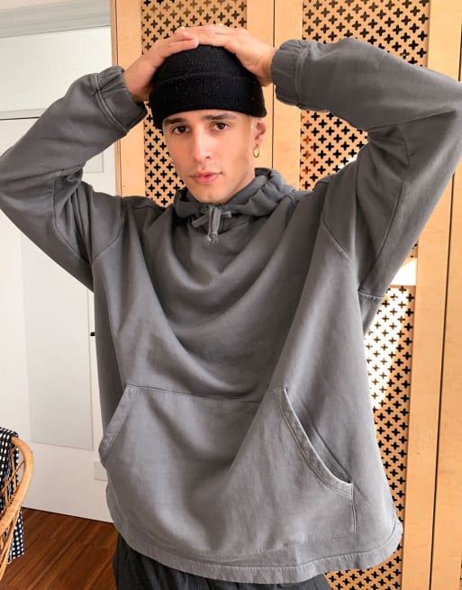 Conjunto de chándal negro lavado extragrande de ASOS DESIGN