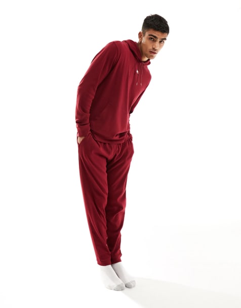 Moda Hombre Pantalones Rojo