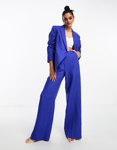 Traje azul best sale de mujer