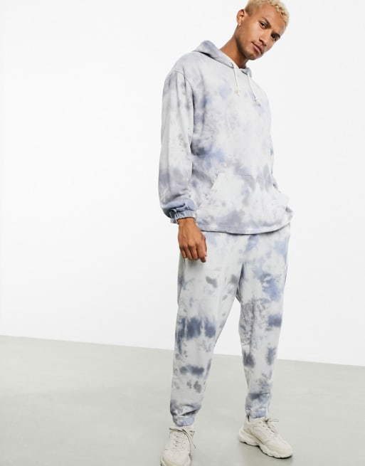 Conjunto extragrande con lavado teñido anudado de ASOS DESIGN 