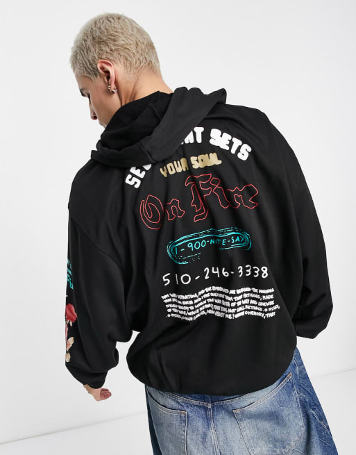 Conjunto negro con estampado Custom de Sixth June