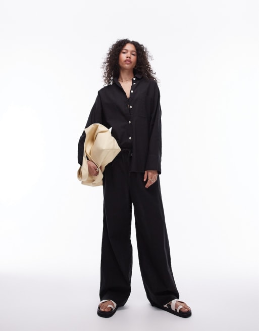 Conjunto playero negro de Grouping