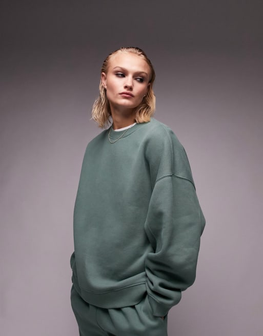 Conjunto verde wasabi de punto de Topshop