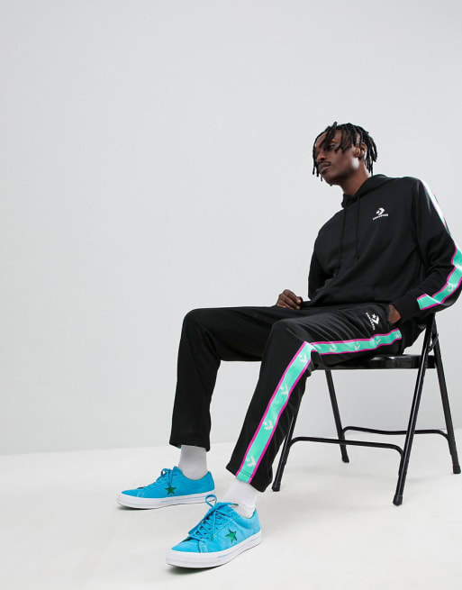 Converse Tracksuit with Taping in Black ASOS