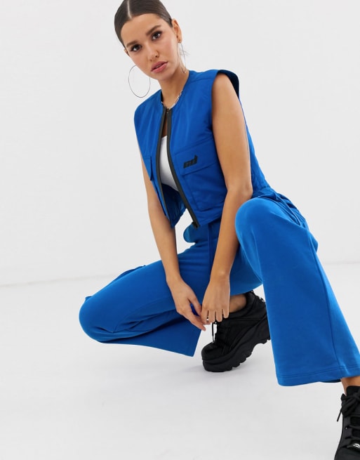 Criminal Damage – Kurzes Utility-Trägershirt und Cargohose im Set