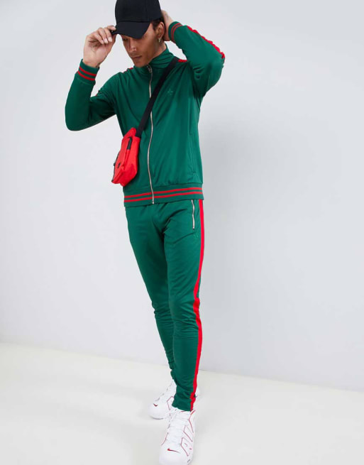 Criminal Damage Muscle Tracksuit Set In Green | ASOS