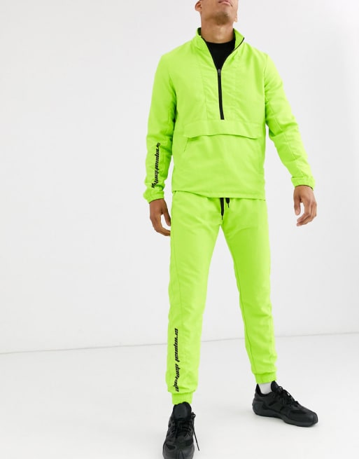 Neon tracksuit hot sale