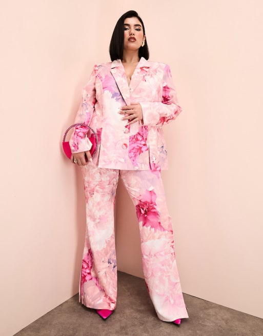 Buy Drape In Vogue Women Pink Floral Print Night Suit Online