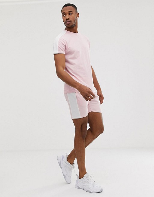 D-Struct Cut & Sew Co-ord In Pink