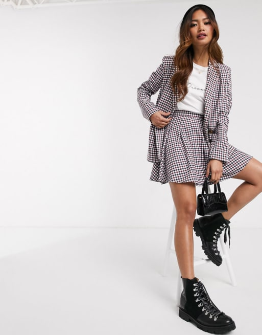 Daisy Street relaxed tailored check two-piece | ASOS