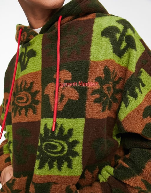 Damson Madder happy day textured hoodie and sweatpants set in multi