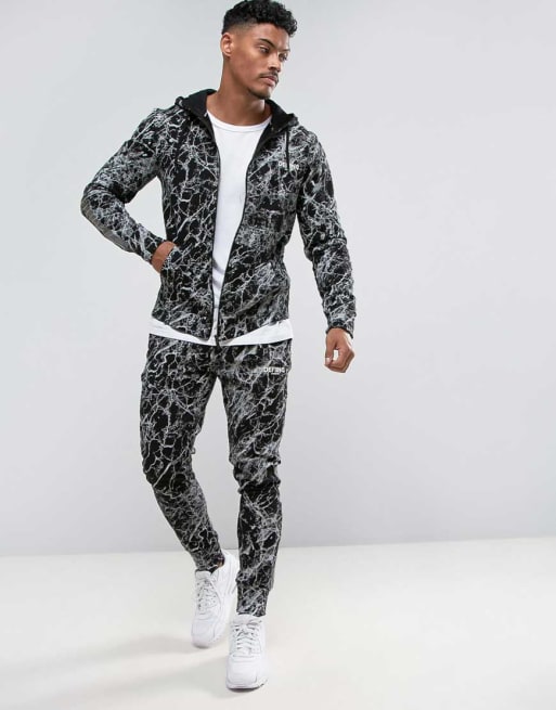 Defend London Hoodie And Skinny Sweatpants With Reflective Stripe | ASOS