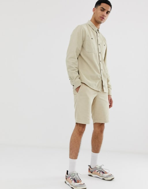 Dickies summer corduroy co-ord in stone | ASOS