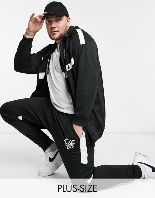 Duke Couture zip through sweatsuit with print